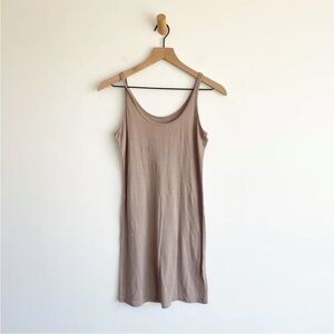 Chan Luu Women's Long Tank Top 100% Viscose Light Brown Tan Small